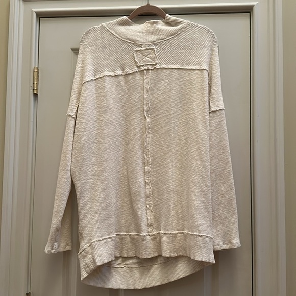 Cream Free People Casey tunic, size XL NWT - Picture 9 of 12